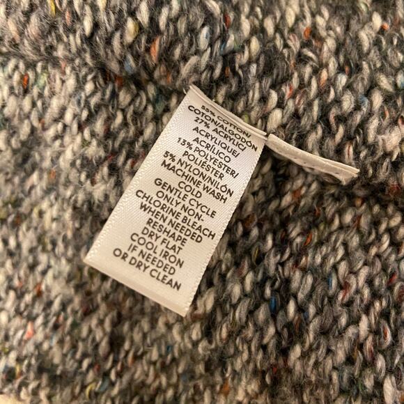 LOFT Marled Knit Sweater Crew Neck Small Petite - Picture 7 of 7